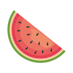 Slice of watermelon design vector illustration