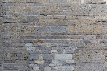 muro in pietra antica chiesa italia primo piano texture