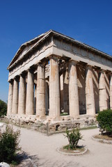 Fototapeta premium Athens, Greece / May 2019: The archaeological site of the Ancient Agora of Athens.