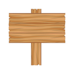 Isolated wood road sign design