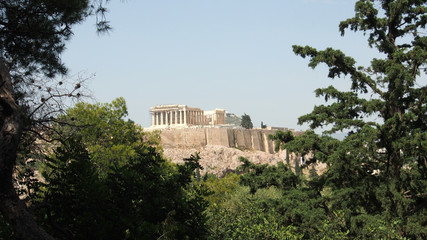 Fototapeta na wymiar Athen: Blick auf die Akropolis, Griechenland