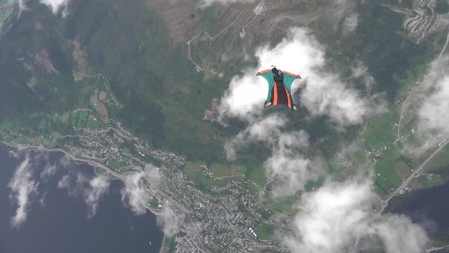 Skydiving over Norway