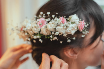 wedding day bridal makeup session