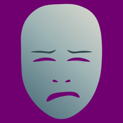 Crying theatrical mask