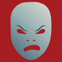 Frenzied theatrical mask