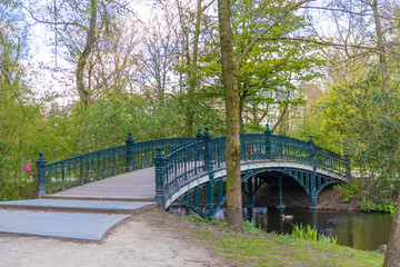AMSTERDAM, NETHERLANDS - APRIL 13, 2019:Vondelpark in Amastedam