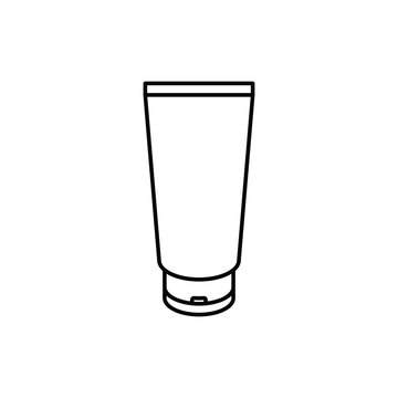 recommend clip art: silhouette of sunscreen on white background