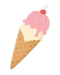 Summer and delicious ice cream design
