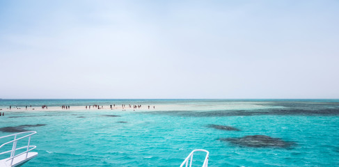 Fototapeta na wymiar Ras Muhammad National Park Sinai red sea White Island Egypt.