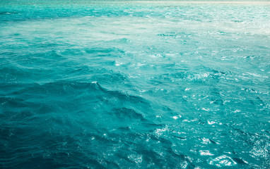 Abstract blue water sea background.