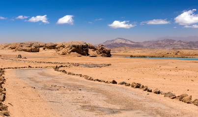 Fototapeta na wymiar Sinai mountains Ras Mohamed Sharm-el-Sheikh, Egypt