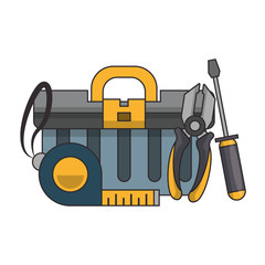 tools set collection workshop icons cartoon