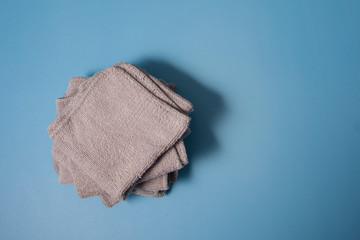 Clean wash cloths in a stack