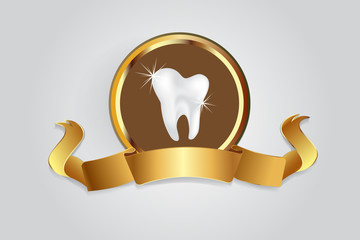 Dental care symbol logo