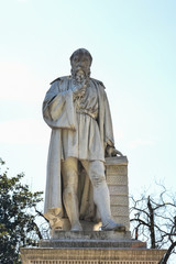 Obraz premium statue of Michele Sanmicheli, the Opera di Troiani, Verona.,Italy, 2019