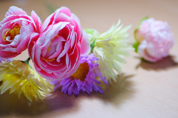 colorful artificial flower bouquet