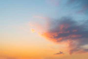 Beautiful Sky and Sunset Natural Landscape