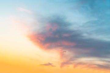 Beautiful Sky and Sunset Natural Landscape