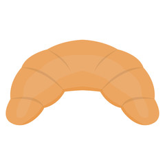 Isolated croissant image. Traditional french pastry - Vector