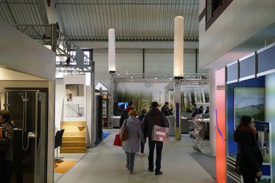 Fachmesse mit verschiedenen St&auml;nden
