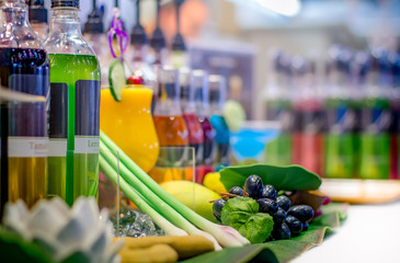 Herbal drink Thai style: fruit and herbal juice Very useful and nutritious ,Easy drinking, useful, quenching thirst.