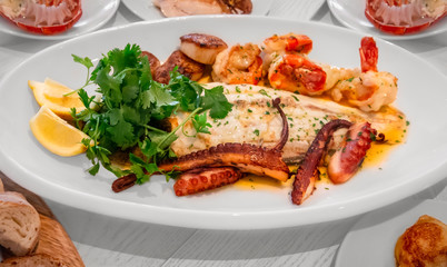 Seafood with fish, shrimp, squid is an ingredient that is very appetizing. Is a famous Hungarian...