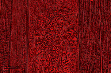  The background consists of a wood surface in computer processing in red.