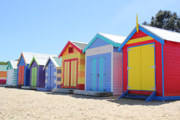 Fototapeta na wymiar Colourful Beach Houses
