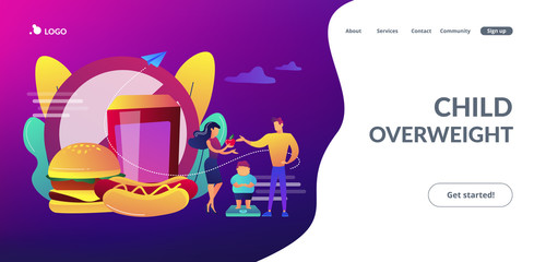 Website vibrant violet landing web page template.