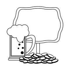 saint patrick day irish celebration in black and white