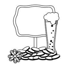 saint patrick day irish celebration in black and white