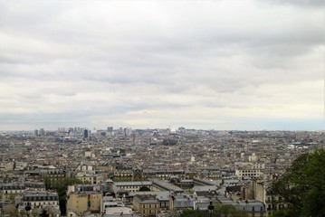 aerial view of paris