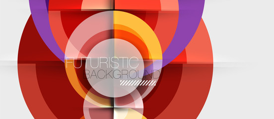 Obraz premium Geometric design abstract background - circles