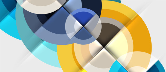 Obraz premium Geometric design abstract background - circles