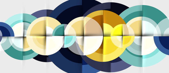 Geometric design abstract background - circles