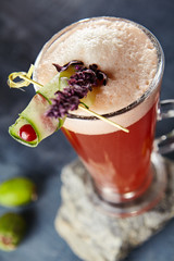 Red Cocktail with White Wine