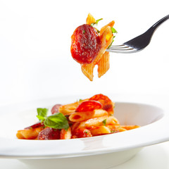 Italian Pasta with Salami