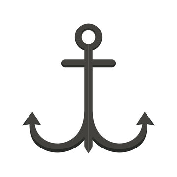 Anchor nautical marine symbol isolated