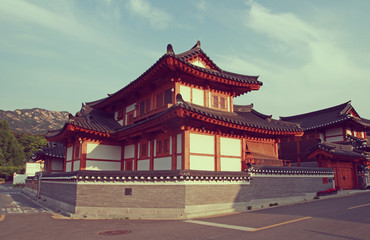 Fototapeta na wymiar Modern Korean houses