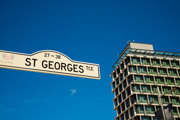 St Georges Street Sign - Perth - Australia