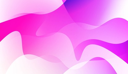 Template Abstract Background With Curves Lines, Wave Shape. For Business Presentation Wallpaper, Flyer, Cover. Vector Illustration with Color Gradient.