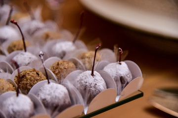 chocolate candy, party candy, condensed milk candy balls, chocolate truffles, brigadeiro, chocolate sprinkles, chocolate candy, sweets table, food background