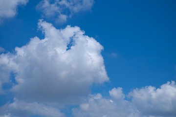 blue sky with white clouds