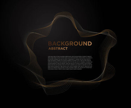 Black Gold Abstract Background 3