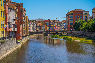 Girona, beautiful city of Catalonia ,Spain called the little Florence