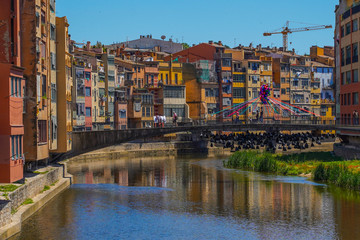 Girona, beautiful city of Catalonia ,Spain called the little Florence
