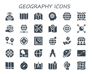 geography icon set