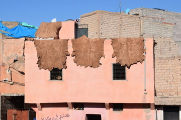 Garbarnia skór, Maroko, Marrakesh
