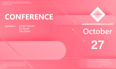 Conference announcement. Business background