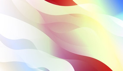 Abstract Wavy Background. For Futuristic Ad, Booklets. Vector Illustration with Color Gradient.